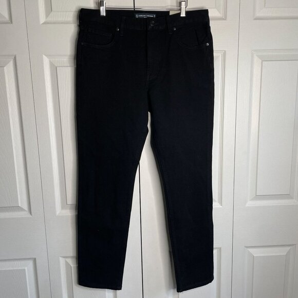 Everlane Uniform The Slim High Stretch Black Denim Jeans Men's Size 35x32 NWT - Picture 9 of 9